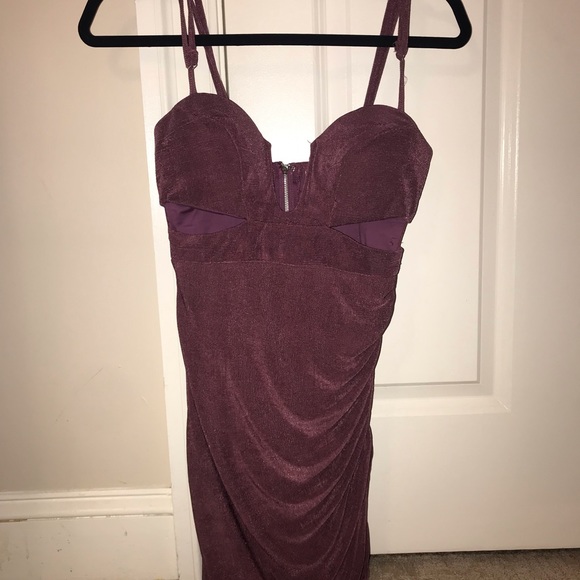 Purple bodycon cocktail dress - Picture 4 of 6